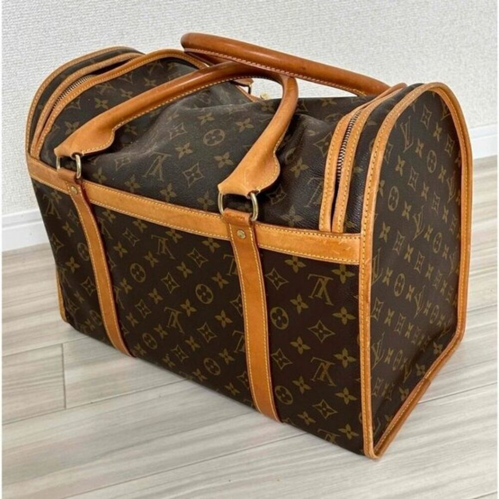 Louis Vuitton Sac Chien 40 Dog Carrier Monogram Pet Travel Bag Purse - Picture 4 of 16